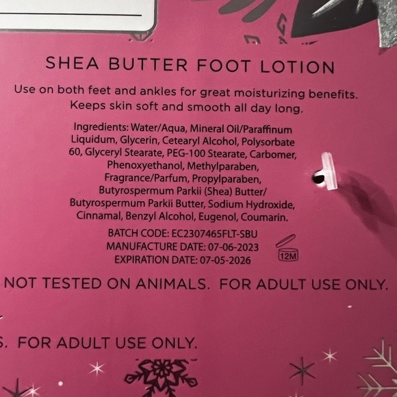 NWT-Slippers and Shea Butter Foot Lotion Gift Set - Picture 6 of 7